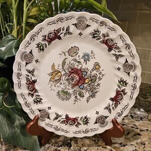 Set of 4 Myott’s BOUQUET Dinner Plates 10” Staffordshire England